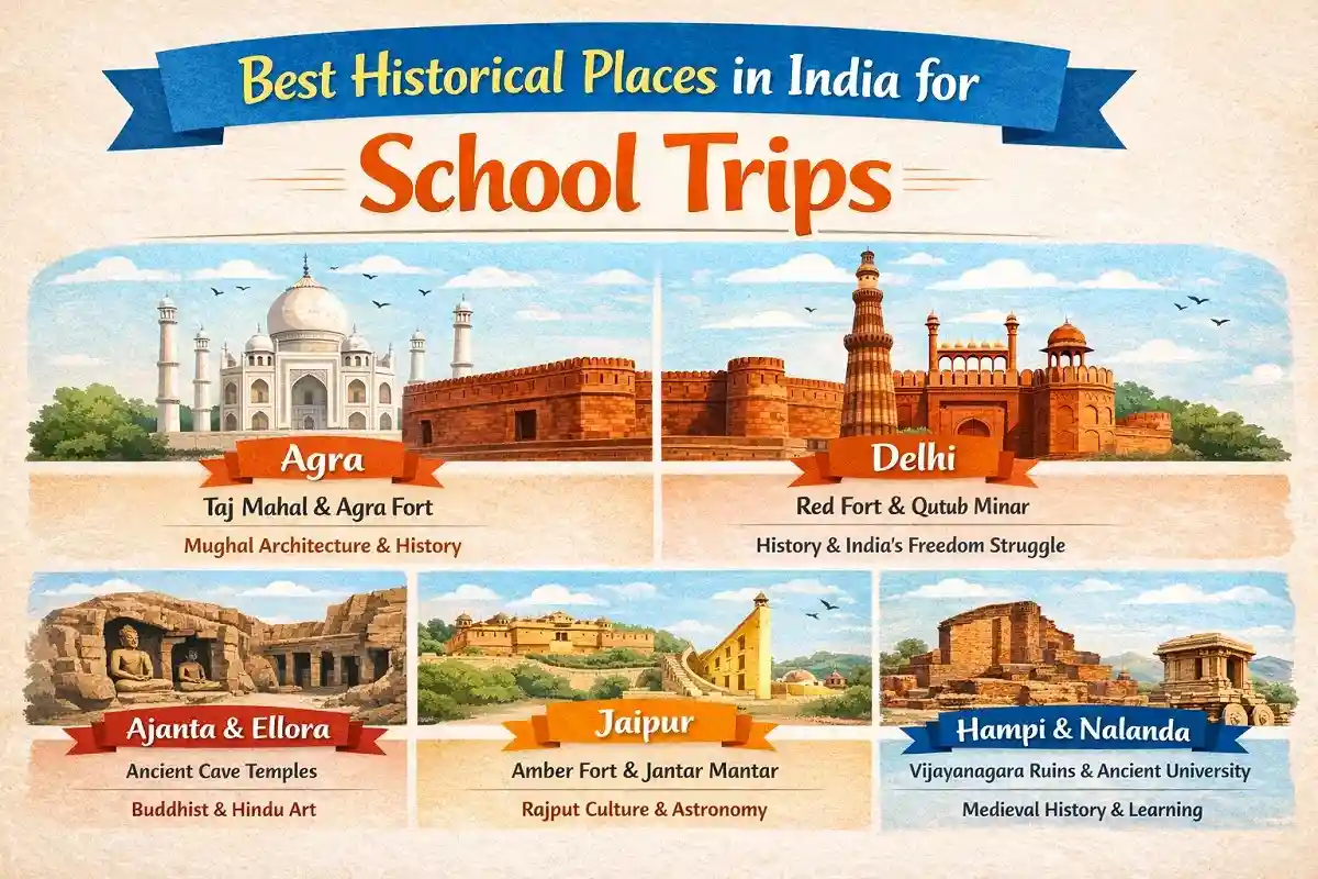 Best Historical Places in India for School Trips