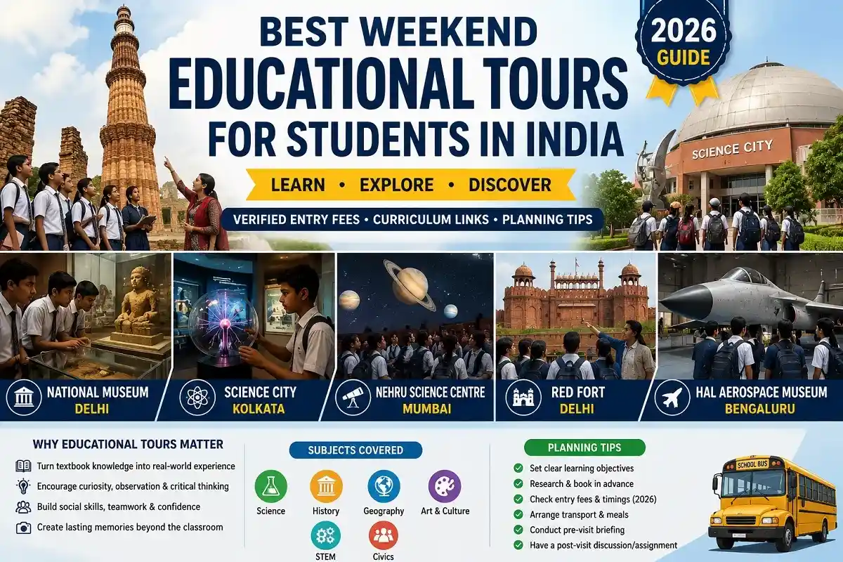 Best Weekend Educational Tours for Students in India